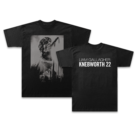 Knebworth 22 Live Photo TShirt Black Liam Gallagher Official Store